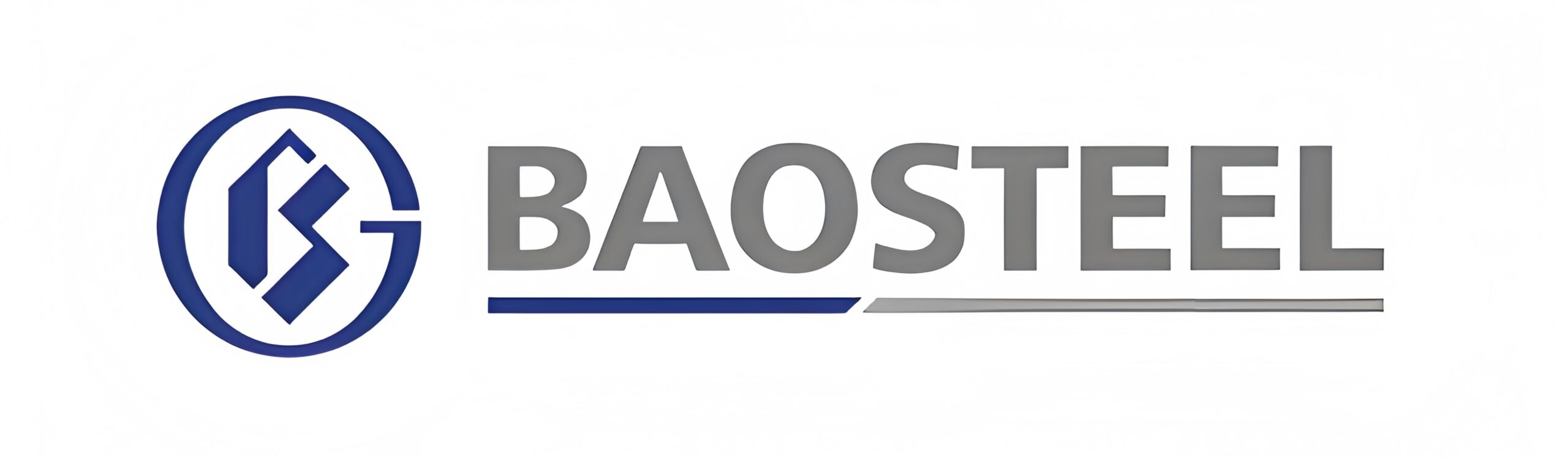 BAOSTEEL logo - Leading Chinese steel manufacturer, railway client